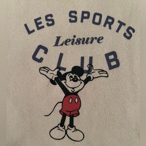 Disney Cream Men's Crewneck Sweater. Les Sports Leisure Club